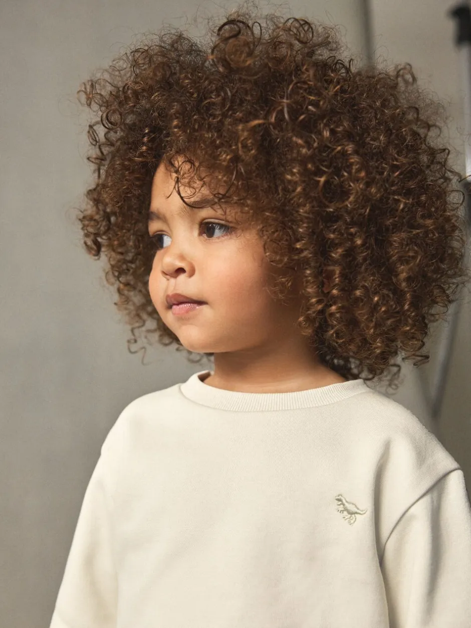 Joggingbroeken|Sweaters En Hoody´S*Next Ecru gebroken wit - Set met sweatshirt en joggingbroek (3mnd-7jr)