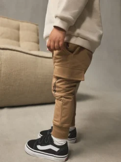 Joggingbroeken|Sweaters En Hoody´S|Next - Set met utility-sweatshirt en super skinny joggingbroek (3mnd-7jr) Ecru gebroken wit