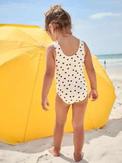 Badkleding|Badkleding|Next - Badpak (3 mnd-10 jr) Ecru gestippelde regenboog
