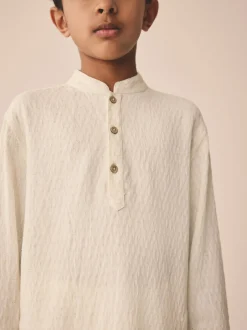 Kurtas*Next Ecru getextureerde jacquard - Eid Koerta (3mnd -16jr)