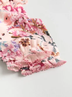 Babypakjes En Babypyjama's|Next Ecru met bloemenmotief - Verpakking van 3 babypyjama's (0 mnd-2 jr)