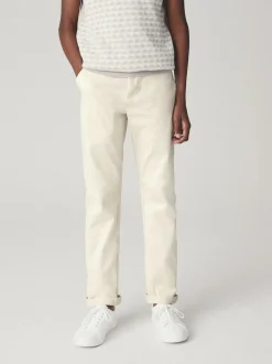 Broeken En Chino's|Next Ecru neutraal - Stretchy chino's (3-17jr)