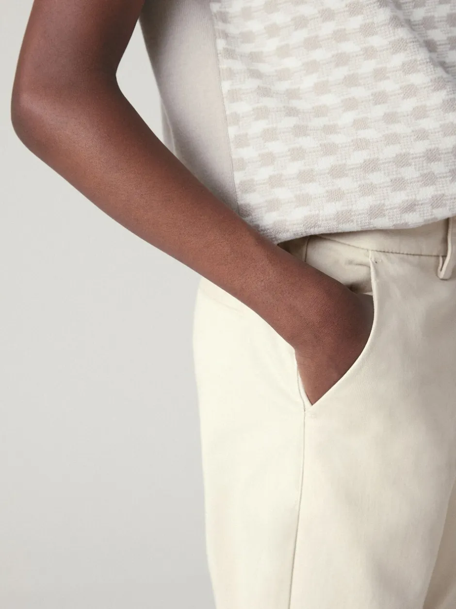 Broeken En Chino's|Next Ecru neutraal - Stretchy chino's (3-17jr)