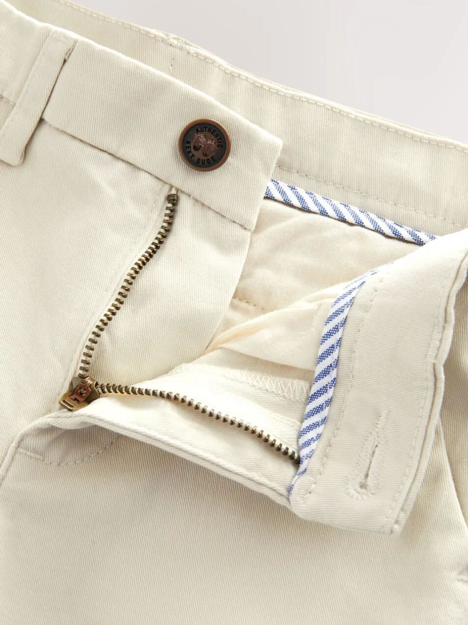 Broeken En Chino's|Next Ecru neutraal - Stretchy chino's (3-17jr)