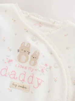 Babypakjes En Babypyjama's*Next - Gezinspyjama voor baby's (0-2jr) Ecru White Daddy