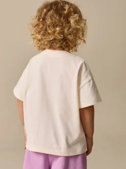 Tops|Tops|Next - T-shirt met korte mouwen (3 mnd-7 jr) Ecru White Horse