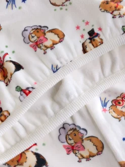 Nachtkleding En Pyjama's|Pyjama's|Next - Cath Kidston Cosy Fleece Pyjama's Ecru wit
