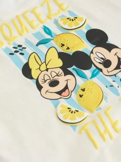 Tops|Sets En Combisets*Next Ecru wit - Disney Minnie and Mickey Short Sleeve Top and Shorts Set (3mths-7yrs)