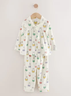 Nachtkleding En Pyjama's|Pyjama's|Next Ecru wit - Miffy-pyjama met knopen (9mnd-10jr)