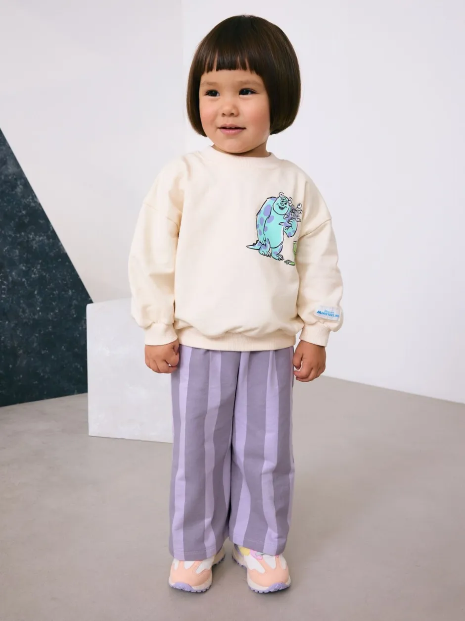 Tops|Sets En Combisets|Next Ecru wit - Monsters, Inc Long Sleeve Top and Barrel Leg Trousers (3mths-7yrs)