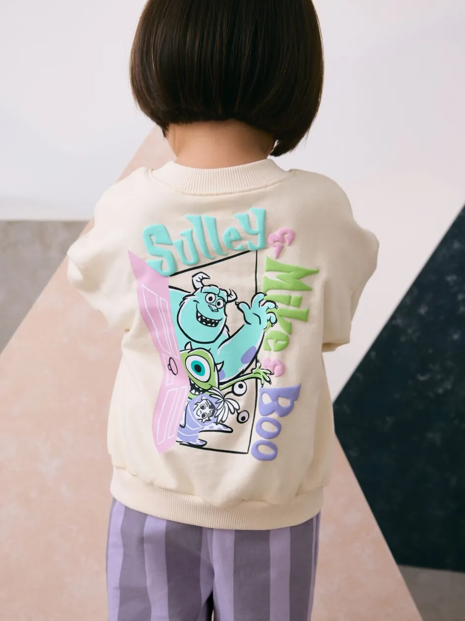 Tops|Sets En Combisets|Next Ecru wit - Monsters, Inc Long Sleeve Top and Barrel Leg Trousers (3mths-7yrs)