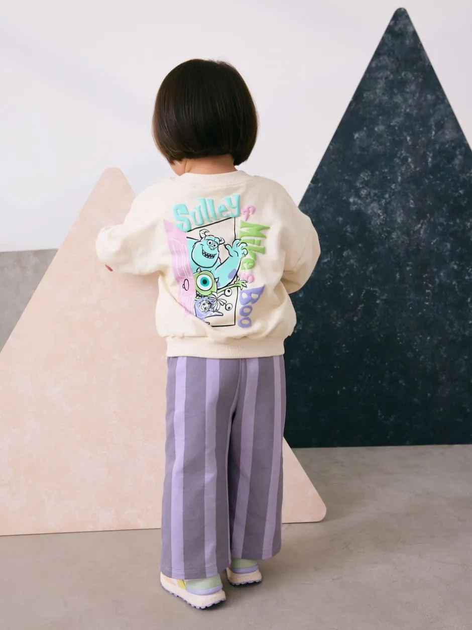 Tops|Sets En Combisets|Next Ecru wit - Monsters, Inc Long Sleeve Top and Barrel Leg Trousers (3mths-7yrs)