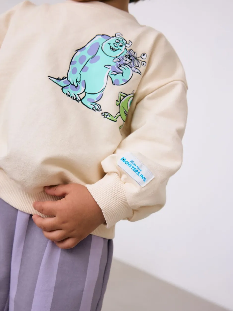 Tops|Sets En Combisets|Next Ecru wit - Monsters, Inc Long Sleeve Top and Barrel Leg Trousers (3mths-7yrs)