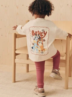 Tops|Sets En Combisets|Next Ecru wit - Set met Bluey-top met lange mouwen en legging (3mnd-7jr)