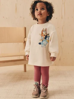 Tops|Sets En Combisets|Next Ecru wit - Set met Bluey-top met lange mouwen en legging (3mnd-7jr)