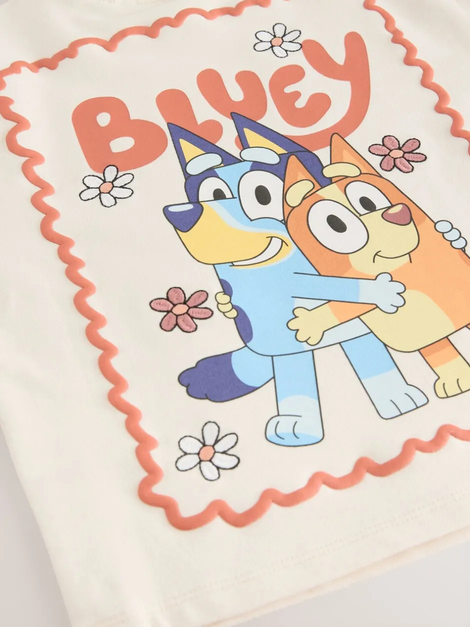 Tops|Sets En Combisets|Next Ecru wit - Set met Bluey-top met lange mouwen en legging (3mnd-7jr)