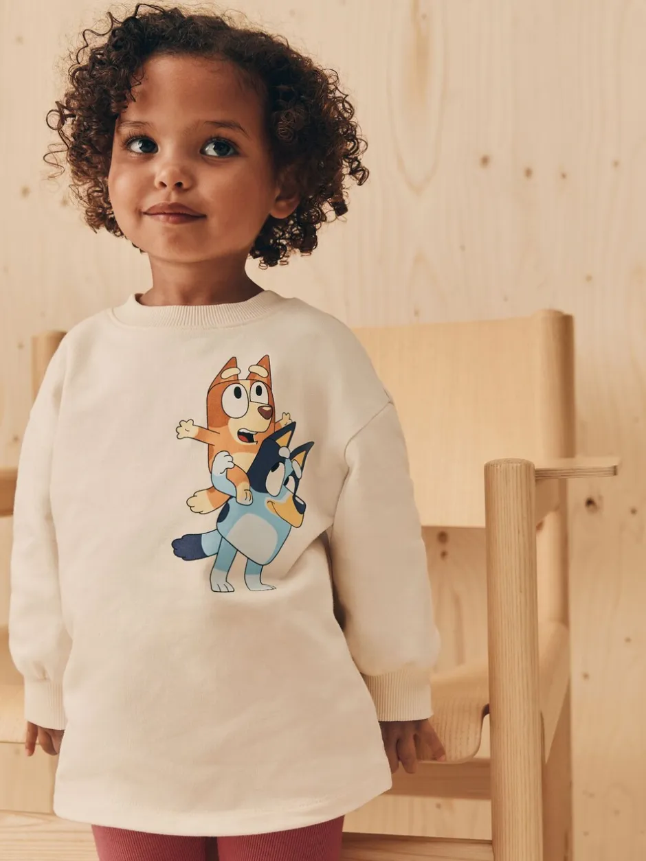 Tops|Sets En Combisets|Next Ecru wit - Set met Bluey-top met lange mouwen en legging (3mnd-7jr)
