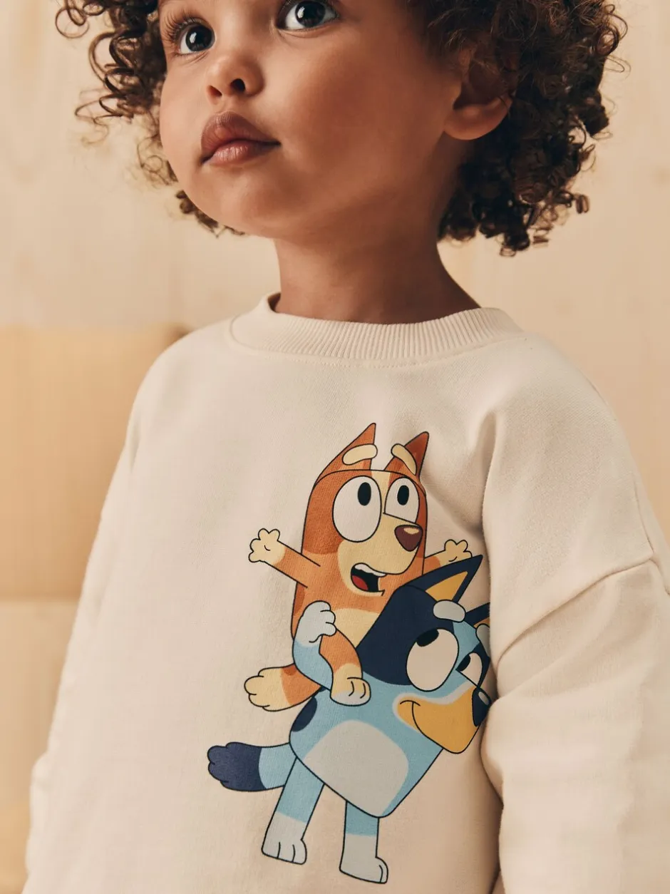 Tops|Sets En Combisets|Next Ecru wit - Set met Bluey-top met lange mouwen en legging (3mnd-7jr)