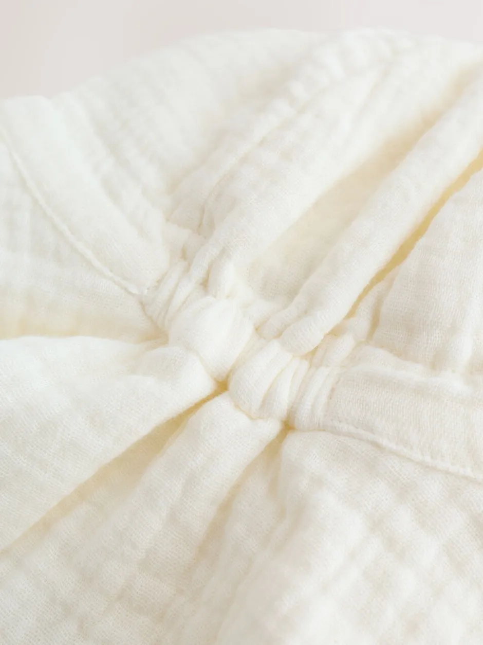 Mutsjes En Antikrabwantjes|Mutsen, Handschoenen En Sjaals*Next Ecru Woven Crinkle - Babyhoedje (0 mnd-2 jr)
