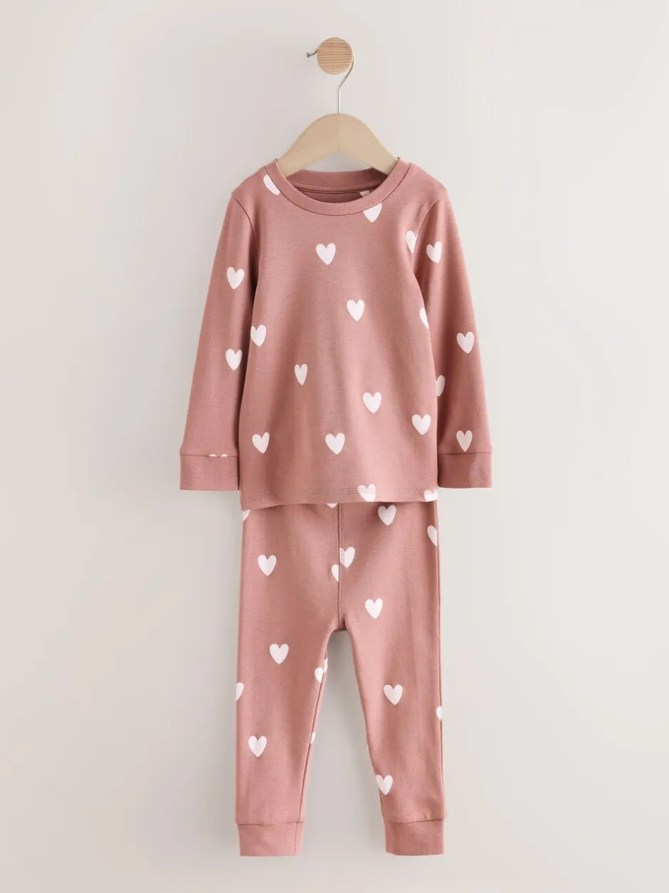 Multipacks|Nachtkleding En Pyjama's|Next Ecru/Bruin Strikprint - Verpakking van 3 knusse pyjama's (9 mnd-12 jr)