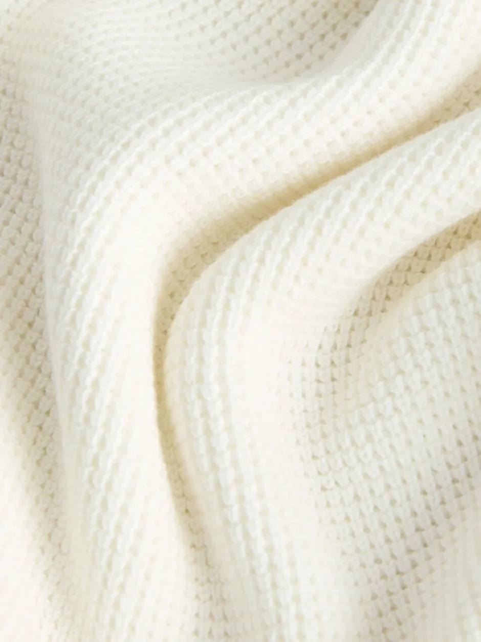 Truien En Breisels|Next Ecru-crème - Poloshirt met textuur en lange mouwen (3-16jr)