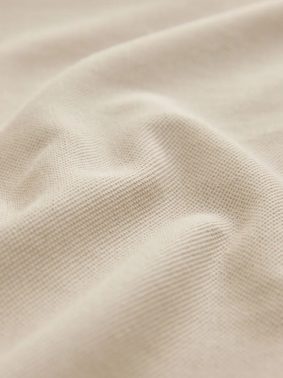 Poloshirts|T-Shirts En Hemden*Next Ecru/Havermout - Normale Pasvorm - Piqué polo met lange mouwen