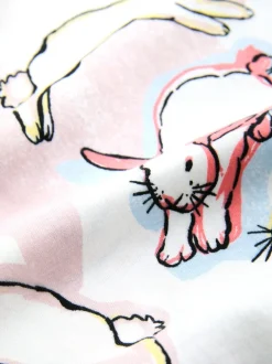 Pyjama's|Next - Pyjama met lange mouwen Ecru/Pink Bunny