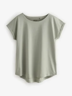 Tops En T-Shirts*Next - Set van 5 T-shirts met kapmouwtjes Ecru/Taupe/Bruin/Blauw/Geel