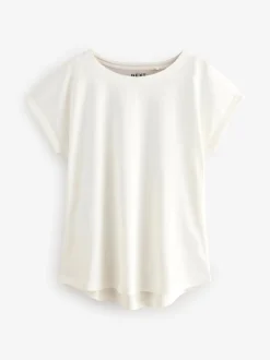 Tops En T-Shirts*Next - Set van 5 T-shirts met kapmouwtjes Ecru/Taupe/Bruin/Blauw/Geel