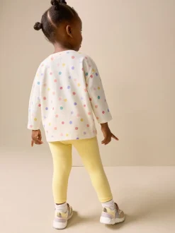Tops|Next Ecru-wit met regenboog - Long Sleeve Bag Top (3mths-7yrs)