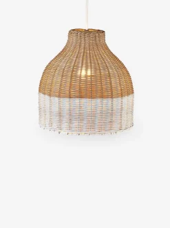 Lampenkappen|Verlichting*Next Eenvoudig te bevestigen lichte beschilderde rotan geweven lampenkap