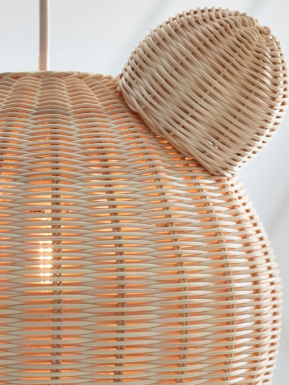 Lampenkappen|Verlichting|Next Eenvoudig te monteren lampenkap van rotan met teddybeervorm