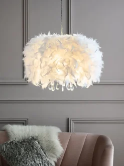 Lampenkappen|Verlichting|Next Eenvoudig te verstellen lampenkap met veren