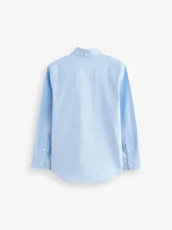Schoolkleding|Shirts|Next Effen blauw - Oxford overhemd (3-16 jr)