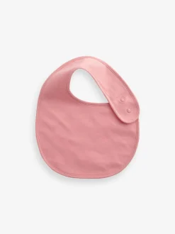 Slabbetjes|Next Effen roze - 5 Babyslabbetjes
