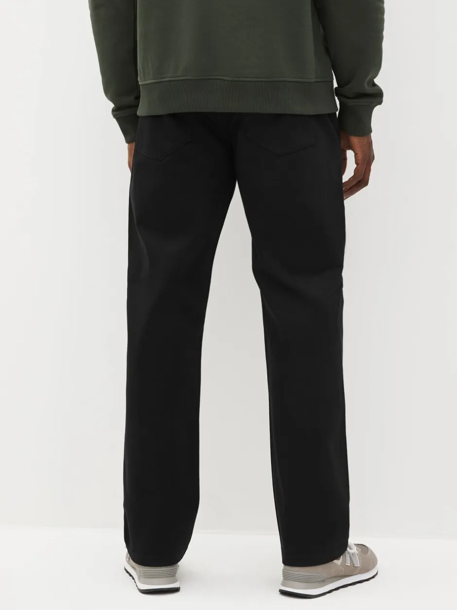 Jeans|Next Effen zwart - Klassieke stretchy Jeans met relaxed fit