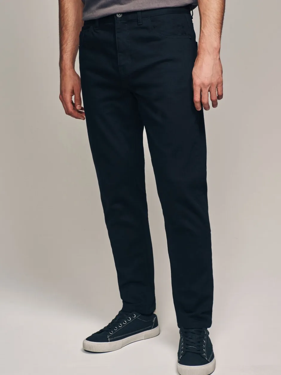Jeans|Next Effen zwart - Klassieke stretchjeans met standaard taps toelopende pasvorm