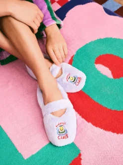 Pantoffels|Eleanor Bowmer Coffee Club Mary-Jane Slippers