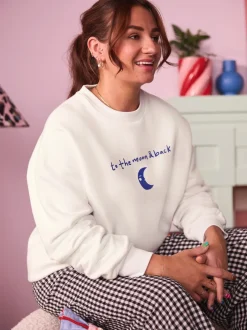 Hoody's En Sweatshirts*Eleanor Bowmer ecru sweatshirt met Mama Like No Other-print