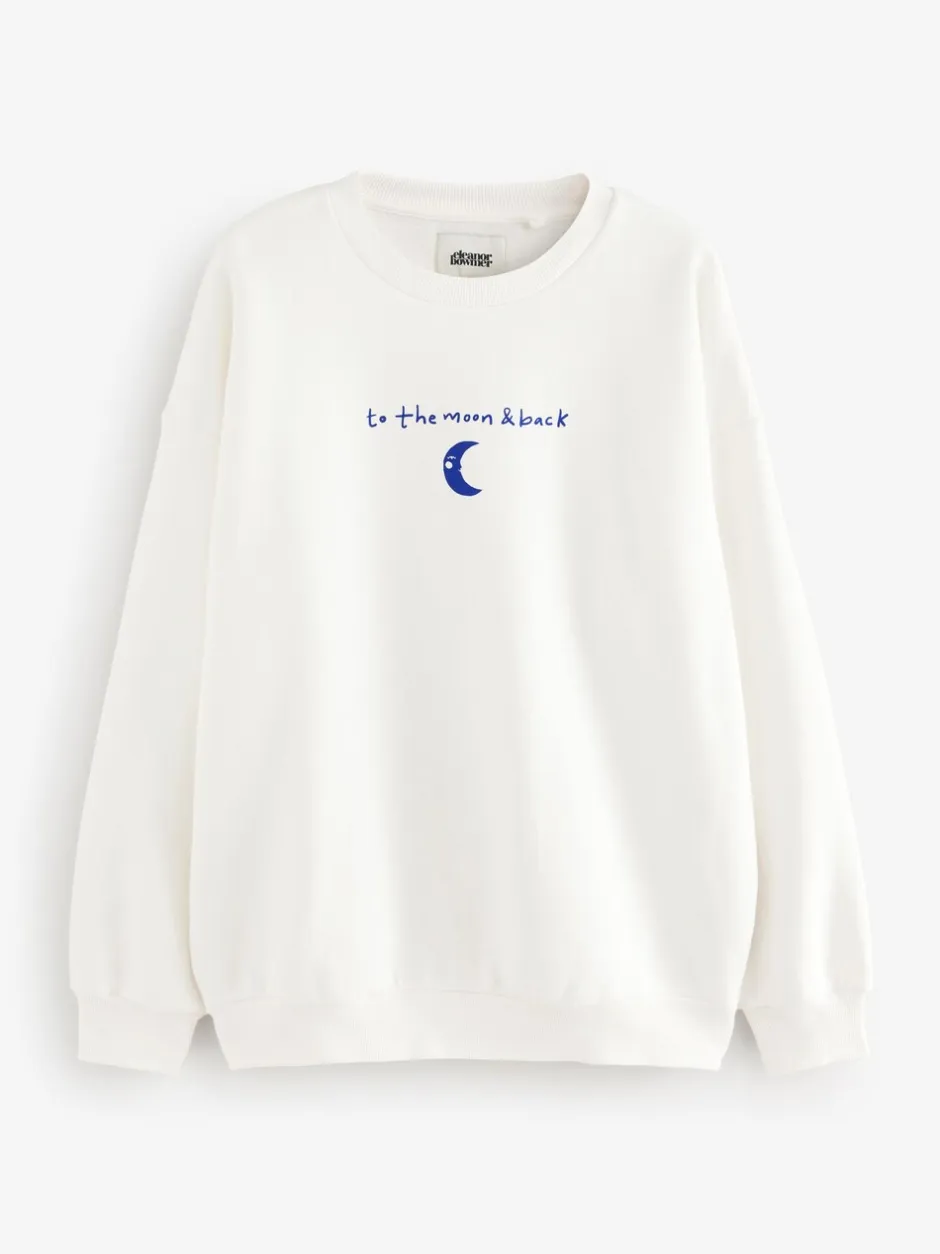 Hoody's En Sweatshirts*Eleanor Bowmer ecru sweatshirt met Mama Like No Other-print