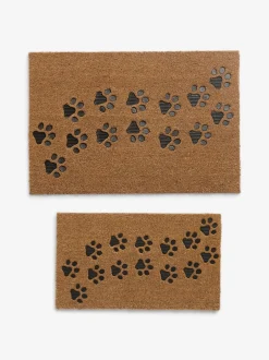 Deurmatten|Vloerkleden En Lopers*Next Embossed Paw Print Coir Doormat