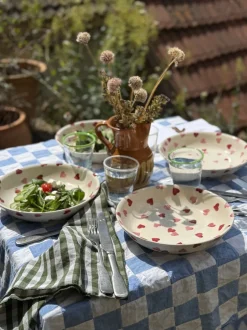 Eetservies En Pastaschalen|Emma Bridgewater - Middelgrote pastakom met roze hartjes