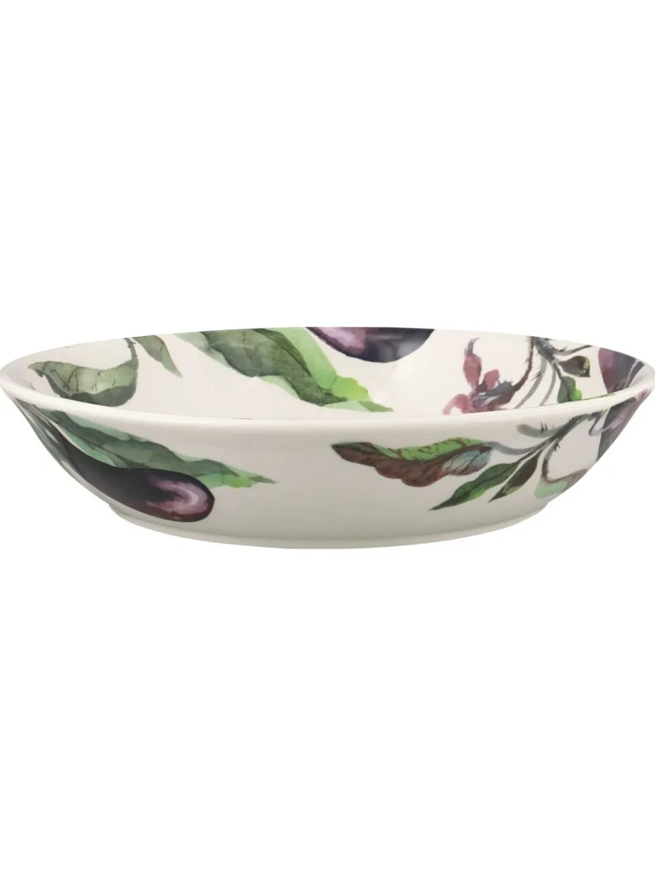 Eetservies En Pastaschalen*Emma Bridgewater Aubergine Flowers Medium Pasta Bowl