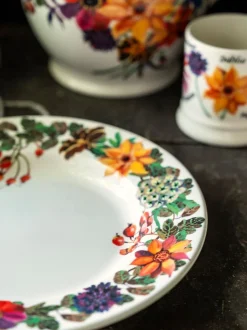 Eetservies En Pastaschalen*Emma Bridgewater Autumn Flowers 10 1/2 Inch Dinner Plate