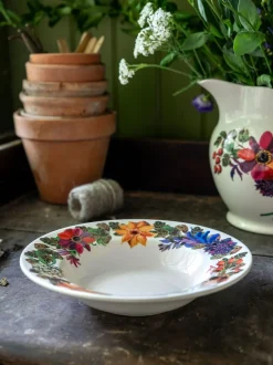 Eetservies En Pastaschalen*Emma Bridgewater Autumn Flowers Soup Plate