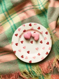 Eetservies En Pastaschalen*Emma Bridgewater Pink Hearts 8 1/2 Inch Side Plate