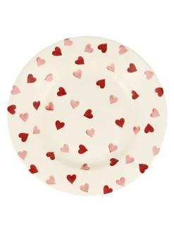 Eetservies En Pastaschalen|Emma Bridgewater Pink Hearts 10 1/2 Inch Dinner Plate