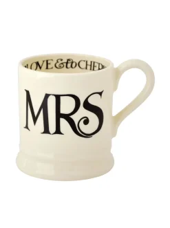 Mokken En Koppen*Emma Bridgewater Set of 2 Toast Mrs & Mrs 1/2 Pint Mugs Boxed