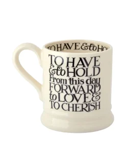 Mokken En Koppen*Emma Bridgewater Set of 2 Toast Mrs & Mrs 1/2 Pint Mugs Boxed