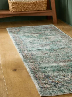 Vloerkleden En Lopers|Vloerkleden En Lopers|Next Emporium - Loper met Oosterse print Blauwgroen